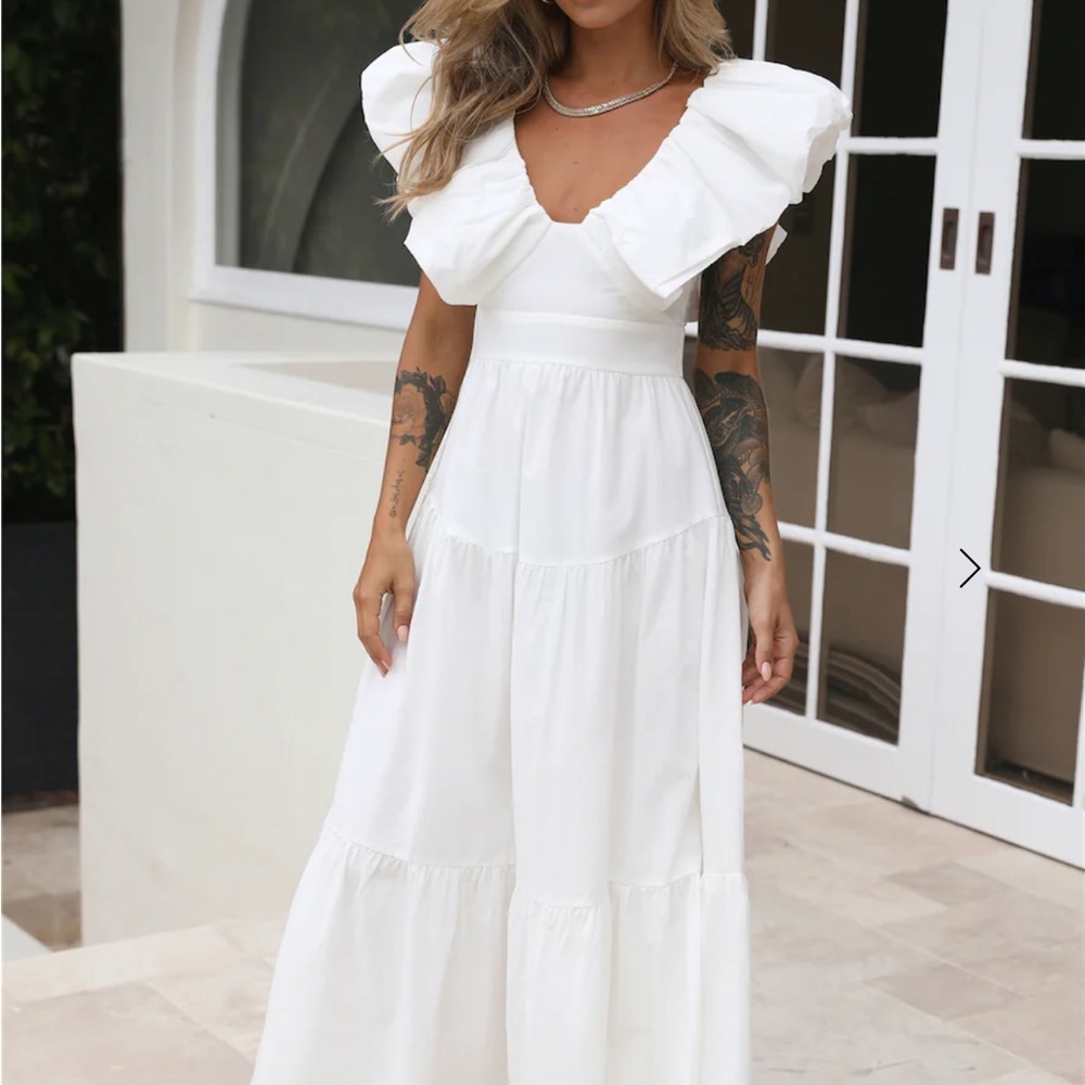 Hello Molly White Maxi Dress